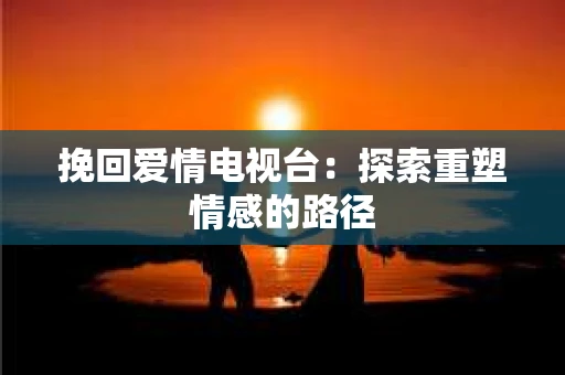 挽回爱情电视台：探索重塑情感的路径