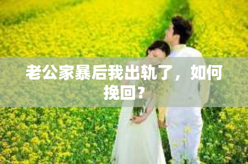 老公家暴后我出轨了，如何挽回？
