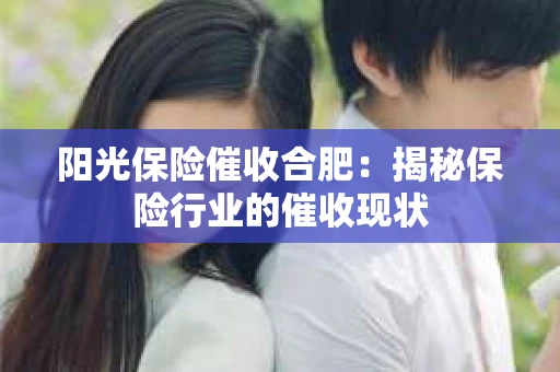 阳光保险催收合肥：揭秘保险行业的催收现状