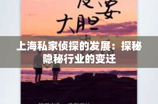 上海私家侦探的发展：探秘隐秘行业的变迁